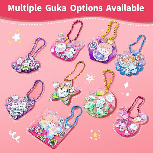 DIY Guka Art Supplies Arts and Crafts for Kids, Creative Crafts Activities Guka Sticker Making Kits, School Classroom Art Toys Bulk Birthday Gifts...