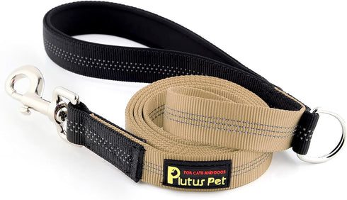 Plutus Pet Double-Sided Reflective Nylon Dog Leash, Soft Padded Handle for Comfort, 6 FT/5 FT/4 FT Heavy Duty Dog Leash for Puppy Small and Medium...