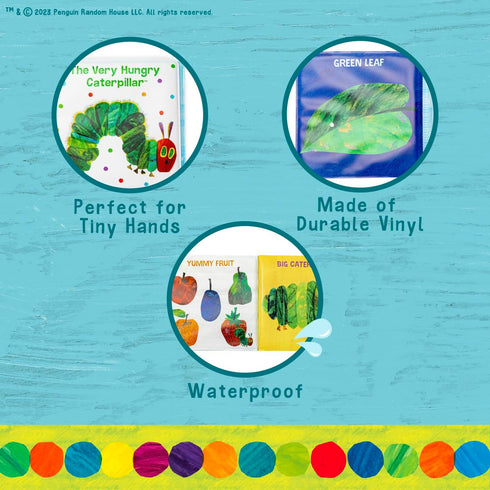 Kids Preferred World of Eric Carle The Very Hungry Caterpillar 6 Inch Vinyl Bath Book Bath Tub Toy Perfect for Water Play and Learning for Ages 0+...