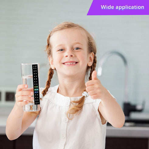 Zonon 12 Pcs Stick on Thermometer Strips Horizontal Thermometer Stickers Digital Temperature Display for Fermenting, Brewing, Wine, Beer, 64-93 Fa...