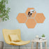 Hexagon Cork Board Tiles Bulletin Board, 1/2" Thick Small Cork Boards for Walls, Self-Adhesive Cork Tiles for Home Office Decor, School Message Bo...