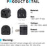2 Prong to 3 Prong Adapter, Multi Plug Outlet Extender Splitter, 2 Prong Outlet Adapter for USA Wall Plugs for Household Appliances Industrial, Tr...