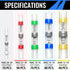 350PCS Solder Seal Wire Connectors, Self Soldering Heat Shrink Butt Connector Solder Sleeve Waterproof Insulated Electrical Butt Splice Wire Termi...