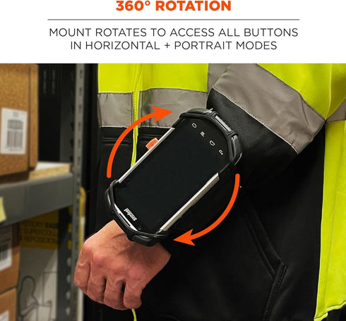 Ergodyne Squids 5545 Armband, Wristband Scanner Mount, Adjustable to Fit Phones, Scanners, Mobile Computers, PDA...