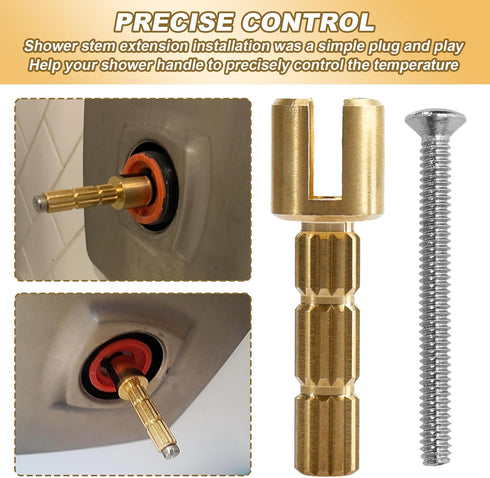 970-0770 Stem Adapter with Screw, for Faucet, Plumbing Equipment Replacement, Brass- 2 Pcs...