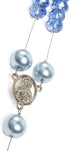 Linpeng Sky Blue Glass Crystal Pearl Beads Rosary Jewerly Kit, Rosary Making Supplies, Gift for Beader, 1 Pack...