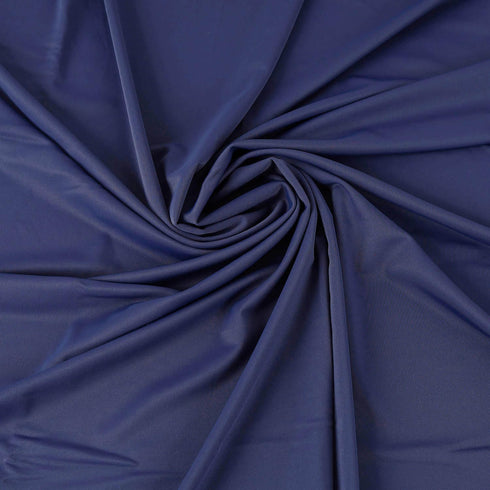 Matte Nylon Spandex Fabric 4 Way Stretch Tricot Milliskin for Sewing Swimsuit Activewear - 60 Inch Wide (Navy Blue, 1 Yard)...