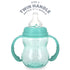 Nuby 3 in 1 Baby Bottle to Training Sippy Cup - 8 Oz Toddler Cups Spill Proof with Soft Spout, Nipple & Removable Grip Handles - Dishwasher Safe (...