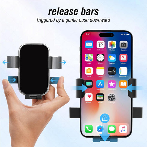 Phone Holders for Your Car vent ? with Newest Metal Hook Clip? car phone holder Cradle Fit for and All Smartphones (black)...