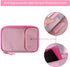 Cable Organizer Bag, Pink Travel Accessories Carry Cases Portable Cord Organizer Bag for Cable, Charger, Phone, USB, SD Card with 8pcs Cable Ties...