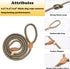 Dog Leash Slip Lead and Snap Hook Leash, Adjustable Heavy Duty 1/3" x 5 FT Braided Rope Durable No Pull Pet Strong Training Traffic Walking Lead L...