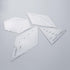 Yetaha 4PCS Quilting Rulers, 60 Degree Equilateral Triangle and Rhombus, 45 Degree Rhombus, Hexagon Shape Templates Transparent Patchwork Sewing C...