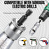 2 Pcs Wire Stripper Aluminum Alloy Twisting Stripping Tool with Wrench Fast Wire Twisting Tool for Drill, Electrical Wire Twister, Power Drill Wir...