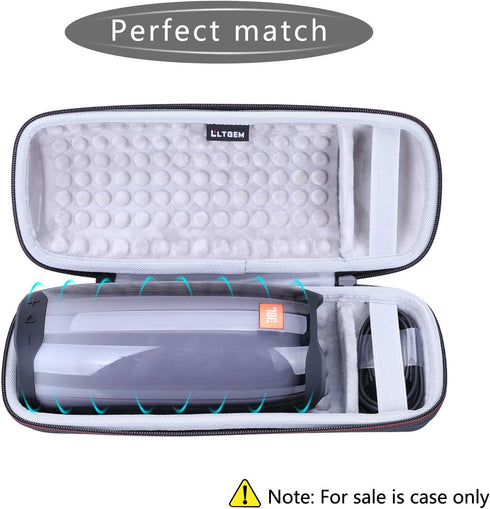 LTGEM Hard Case for JBL Pulse 4/3 Waterproof Portable Bluetooth Speaker - Travel Protective Carrying Storage Bag(Black+Grey)...