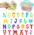 Alphabet Letters Learning Suction Toys: ABC Silicone Baby Bath Toys, Bathtub/Windows/Car/Travel Toys for Toddlers 1-3, Preschool Educational Monte...