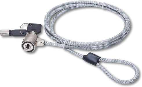 Manhattan Laptop Lock - with 4.6 ft Security Cable, K-Slots, Radial Lock Design with 2 Keys Included - For Computer, Notebook, Displays, Projector...