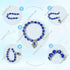 SUNNYCLUE 1 Box 240Pcs 6 String Evil Eye Bracelets Making Kit 8mm/10mm Evil Eye Beads Bulk Lampwork Glass Beads Blue Hamsa Hand Charms for Jewelry...