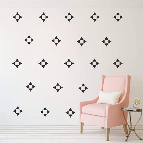 120 Pcs/Set Triangle Wall Pattern Decal Vinyl Stickers for Kids Boy Girl Baby Bedroom Playroom Art Decorations Removable Decor Home House Design Y...