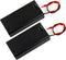 whiteeeen 2pcs 2 AA Battery Box Case with Switch Cover Black Plastic Cell Holder Spring Clip Wire Leads (2X 1.5V, Total 3V)...