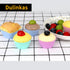 24 pcs Silicone Cupcake Baking Cups Dulinkas Reusable Cupcake Liners Non-Stick Baking Muffin Liners Mold Pastry Cake Molds 3 Shapes Multicolor for...