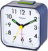 Small Battery Operated Analog Alarm Clock Silent Non Ticking, Ascending Beep Sounds, Snooze,Light Functions (Blue)...