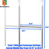 DecoBrothers Adjustable Hanging Closet Rod, Chrome...