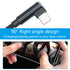 90 Degree USB A to USB C Cable 3.3ft,66W 6A Type C Fast Charging Data Cable,Fast Charging Cloth Braided Cable,for USB C Devices Samsung Huawei and...