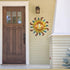 Metal Sun Wall Decor Outdoor Sunface Yard Art Porch Door Patio Garden Home Indoor Sculpture Decorations, 12 inch -B...