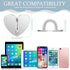 12 Pcs Cell Phone Charm Hook Finger Rings Adhesive Phone Finger Grip Loop Stand Metal Phone Charm Rings Sticky Heart Ring Phone Holder Heart Phone...