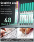 Nicpro 2mm Mechanical Pencils in Case, 3 Pack Blocky Gear Metal Drafting Lead Holder with 13 Tubes 2mm Lead Refills (HB 2B 2H 4B 4H 6B & Colors), ...