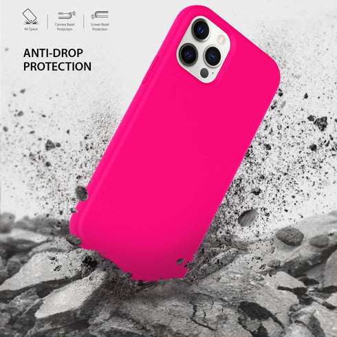 ZUSLAB Nano Silicone Case Compatible with Apple iphone 12/ iphone 12 Pro 2020, Liquid Silicone Rubber Shockproof Soft Full Protection Cover - Neon...