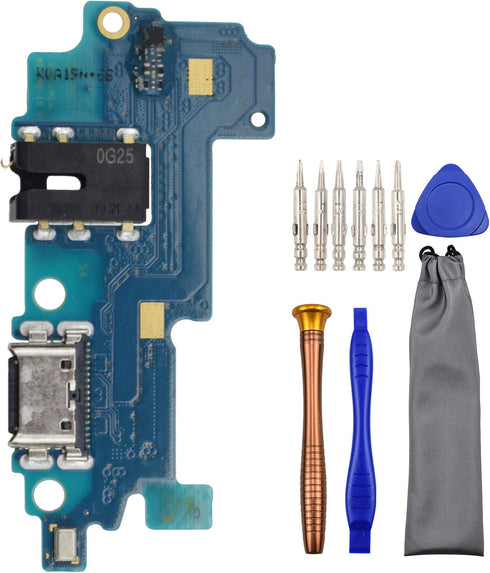 USB Charging Port Replacement Part Assembly Board for Samsung Galaxy A31 SM-A315F with Microphone Headphone Jack and Tool Kit...