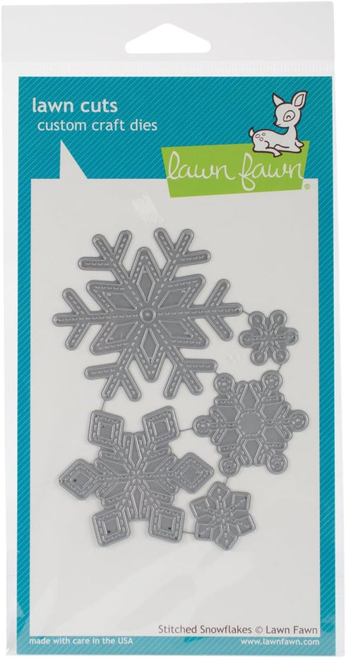 Lawn Cuts Custom Craft Die -Stitched Snowflakes...