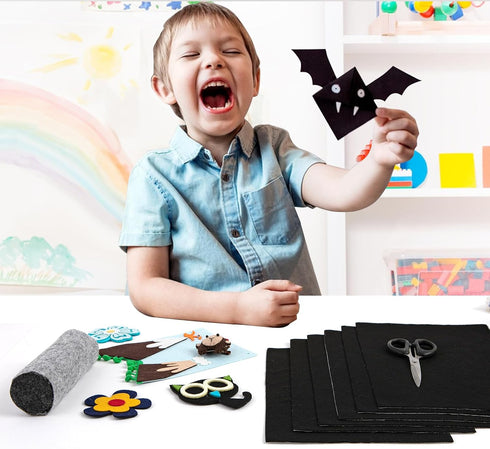 Black Felt Fabric?6PCS Self Adhesive Felt Sheet,Self-Adhesive Fabric Liners for Drawers and Boxes, A4 Size Felt Adhesive Sheet (8.3" x 11.8")...