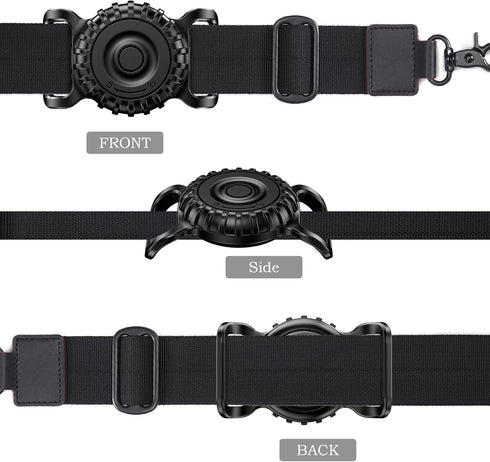 Airtag Dog Collar Holder Case 2 Pack for Apple Air Tag, IP68 Waterproof & Aviation PC Material 360° Protect Your Cat Dog GPS Tracker......