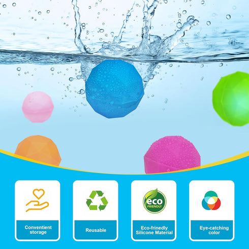 Reusable Water Balloons, Summer Toy Water Toy for Boys and Girls, Pool Beach Toys for Kids, Outdoor Activities Water Games Toys Water Splash Ball ...