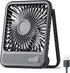 Koonie USB Desk Fan, Strong Wind Ultra Quiet Small Personal Fan with 180° Tilt Folding and 3 Speeds Adjustable, USB-C Corded Powered Mini USB Fan ...