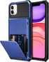 Vofolen Case for iPhone 11 Case Wallet 4-Card Holder ID Slot Flip Door Hidden Pocket Anti-Scratch Dual Layer Hybrid TPU Bumper Armor Protective Ha...