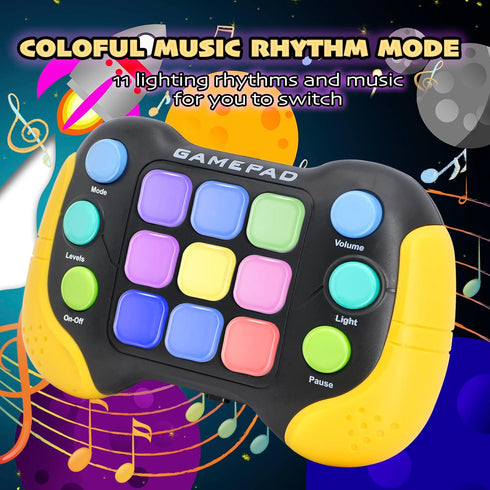 Quick Push Pop Game - 5 Mode Electric Fast Push Handheld Games Sensory Button Light up Toys with 7 Color Lights, Party Toys for Kids Teens Adults ...