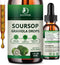 (2 Pack) Soursop Graviola Liquid Drops 2000mg, Natural Antioxidant, Cell Support & Regeneration, Immune Boost, Soursop Bitters Liquid, Non-GMO, Ve...