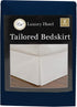 Luxury Hotel Tailored Bed Skirt, Box Pleats, 14 Inch Drop, Full, Navy...
