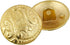 Mibo 6pcs Zinc Die Cast Shank Button - Textured Paisly Style Pattern - 36L(22mm) - Matte Gold, Matte Gold 36L, 7/8'' (22mm) / 36L (MIB_EX_K3611_MG...