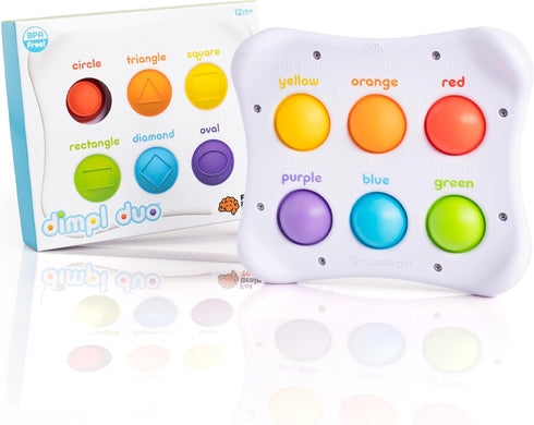 Fat Brain Toys Dimpl Duo - Early-Learning Sensory Toy for Babies & Toddlers...