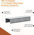 NO.10 Staples, 16 Sheets 80g A4 Paper Binding Capacity, 10,000 staples in total, 10 Boxes/Package, 1,000 pcs per Box...