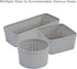 Simplify 6 Piece Organizing Set | Multiple Size Bins | Multipurpose | Office | Desk | Dorm | Bathroom | Storage Basket | Small Items | Accessories...