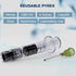 5 Pack Borosilicate Glass Luer Lock Syringe 1ml Capacity Reusable Glass Syringes - Use for Arts and Crafts, Thick Liquids, Oils, Vet, Glue, Lab, I...