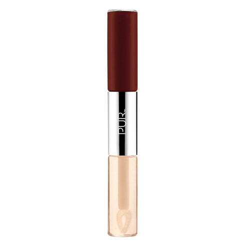 PÜR Beauty 4-in-1 Lip Duo - Lip Gloss Matte Lipstick - All Day Lipstick For Long Wear Matte Lip Stain, Liquid Lipstick, & Daily Lip Moisturizing -...