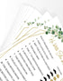 Printed Party Bridal Shower Games – He Said She Said Game with Fun Bride and Groom Trivia, Wedding Shower Activity, Botanical Greenery Theme, 50 G...