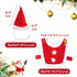 2 Pieces Pet Christmas Clothes Suit, Adjustable Cat Xmas Outfit Accessory, Dog and Cat Clothes for Christmas-Red...