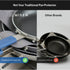 MISEN Pan Protector Set - Shield Your Cookware with Heavy Felt - Prevent Scratching or Chipping - Thick & Durable, Yet Soft | Contour-Friendly Sha...